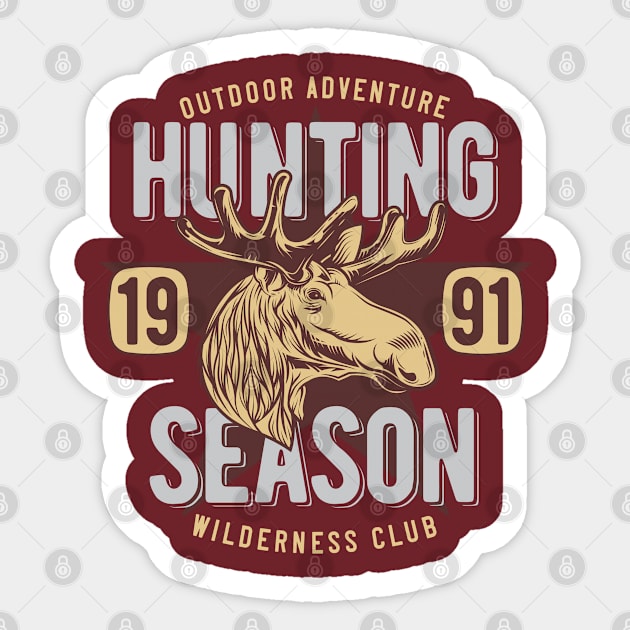 Hunting season Sticker by peace and love